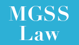 graphic of MGSS Law name on blue rectangle